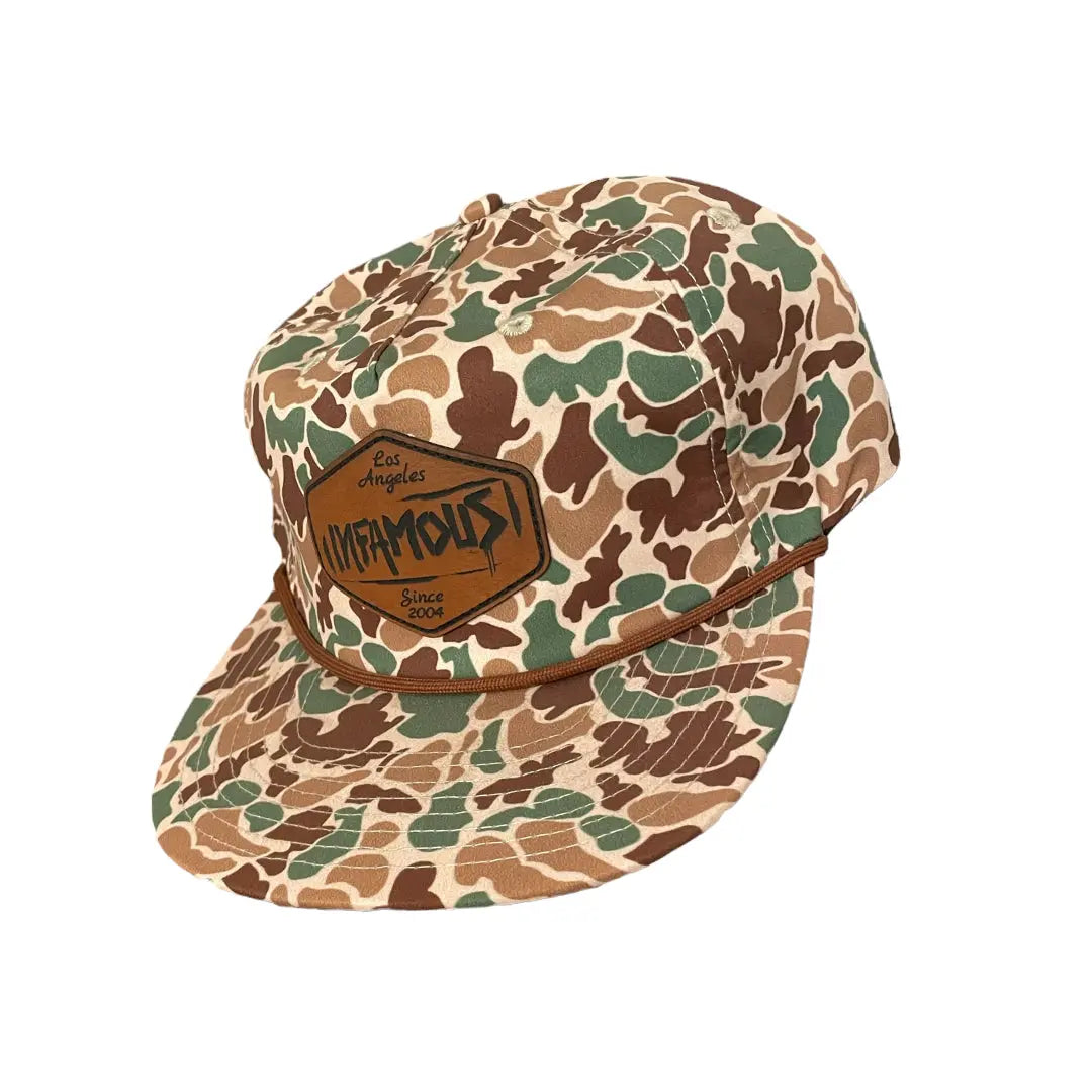 Bryan Co. Snapback Hat - Tan Camo Infamous Paintball