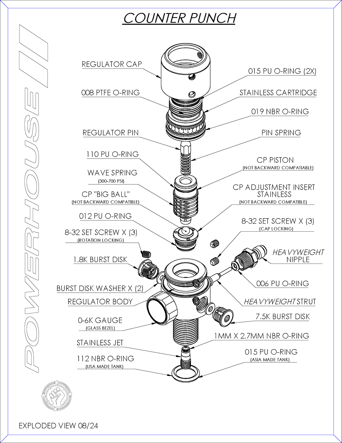 POWERHOUSE COUNTERPUNCH &quot;LONGBODY&quot; REGULATOR