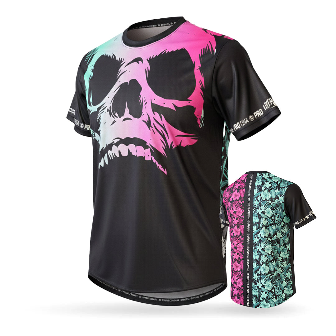 DRYFIT TECH T-SHIRT - DEAD CENTER TROPICAL SKULL