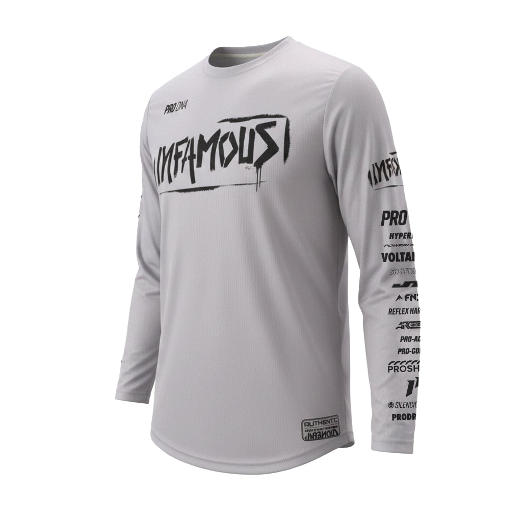 PERFORMANCE LONG SLEEVE - INFAMOUS TEAM WEAR (GREY)
