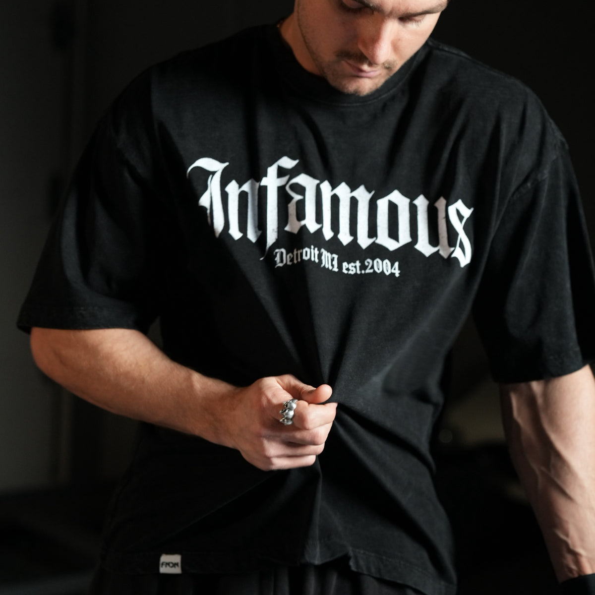 HERITAGE TEE - DETROIT 2004 / BLACK WASH