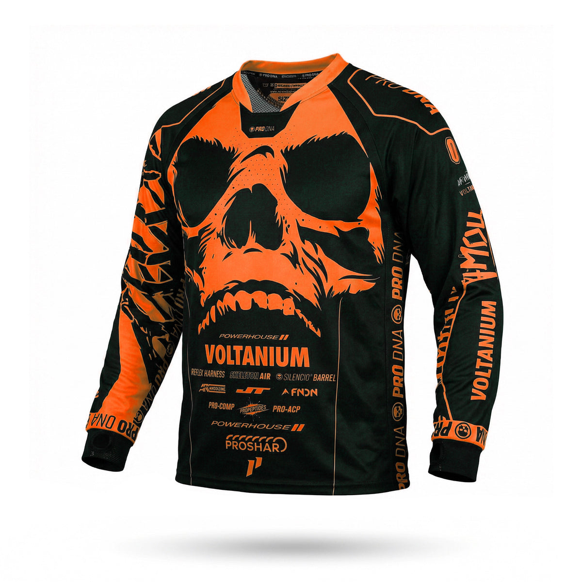 INFAMOUS™ SKULL UV JERSEY - NEON ORANGE
