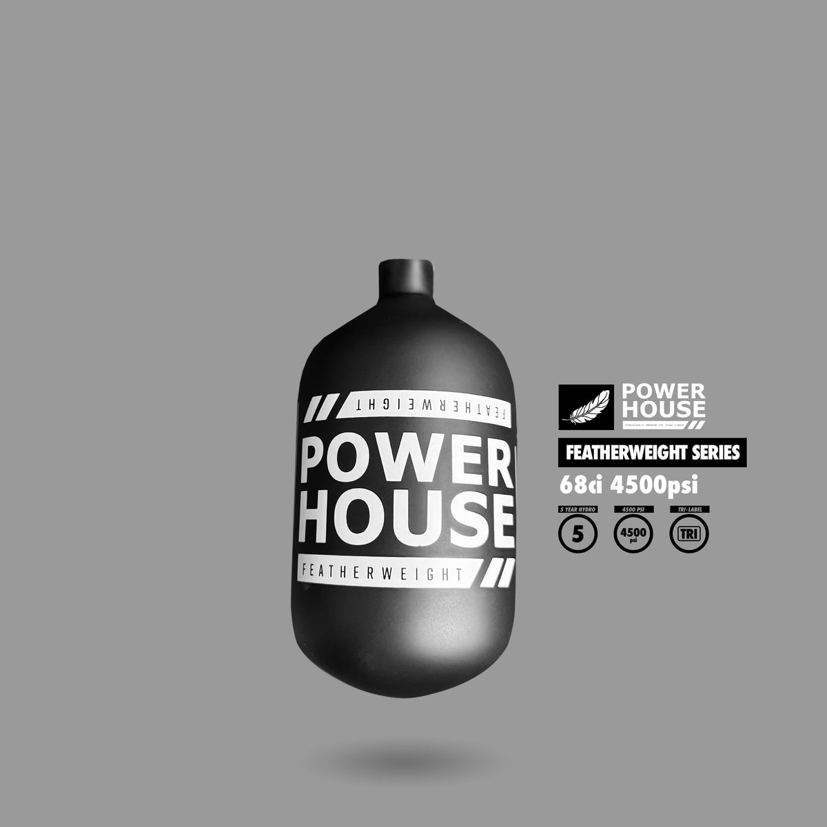 POWERHOUSE™ “FEATHERWEIGHT” TANK 68CI (BOTTLE ONLY)