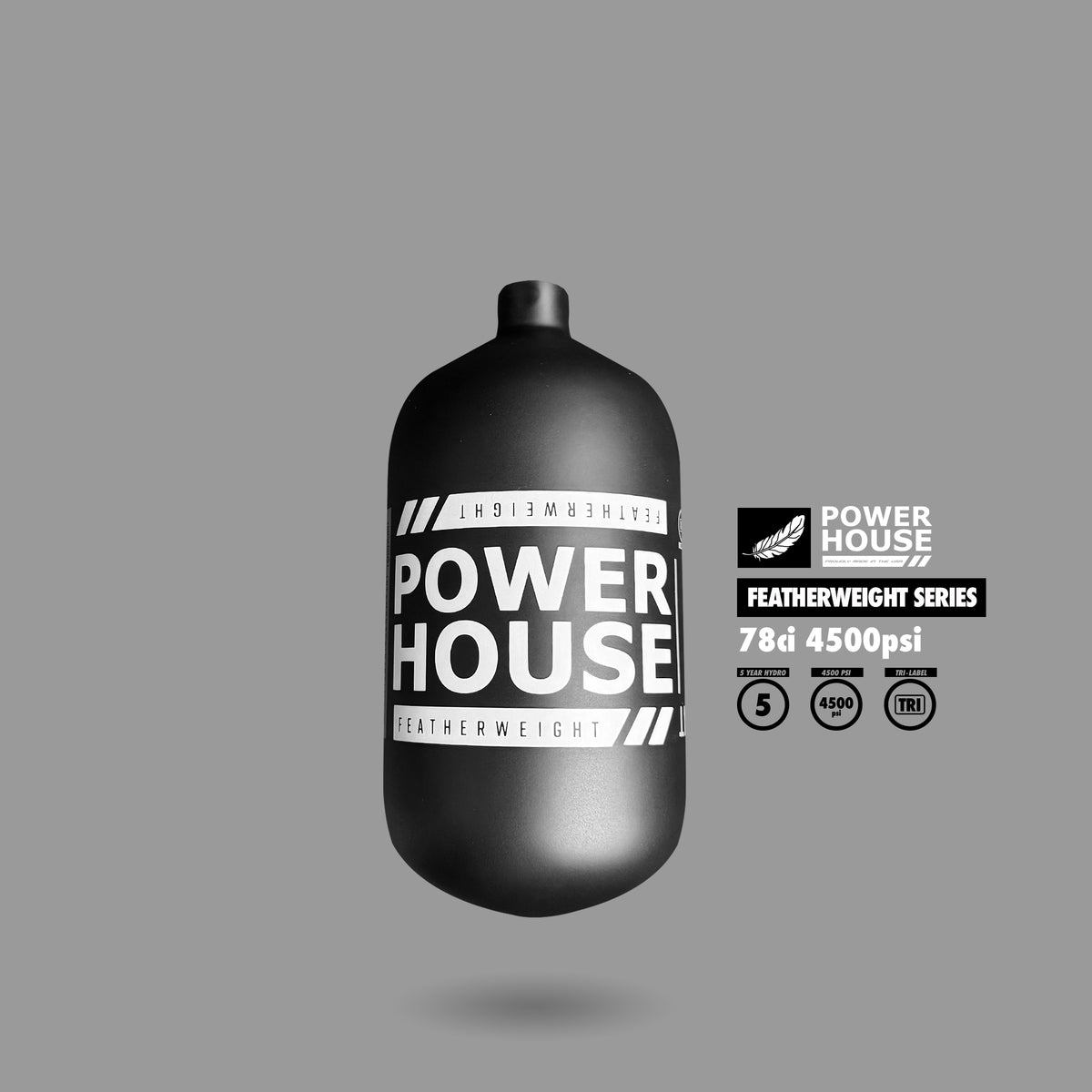 POWERHOUSE™ “FEATHERWEIGHT” TANK 78CI (BOTTLE ONLY)