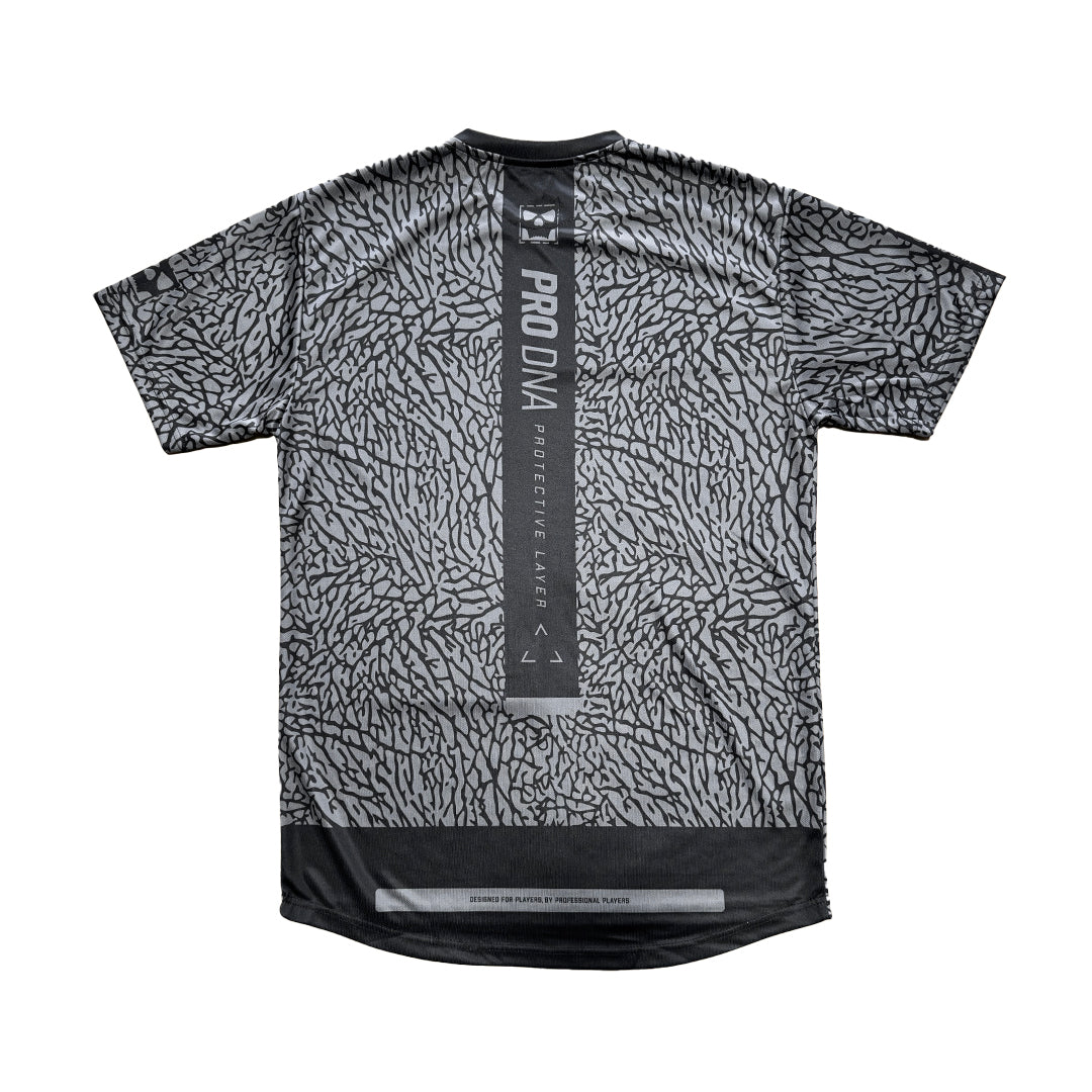 DryFit Tech T-Shirt - Pro DNA Elephant Print (Black)