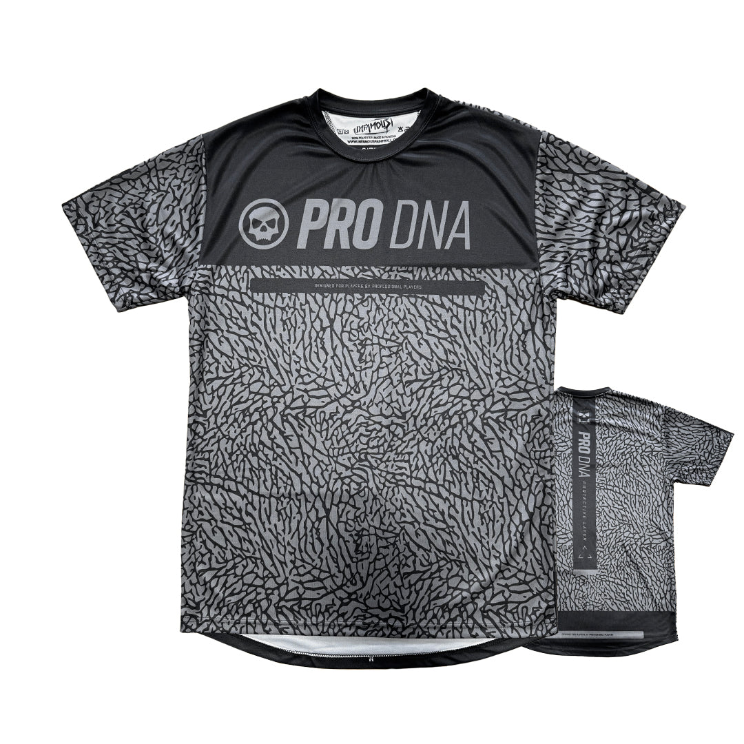 DryFit Tech T-Shirt - Pro DNA Elephant Print (Black)