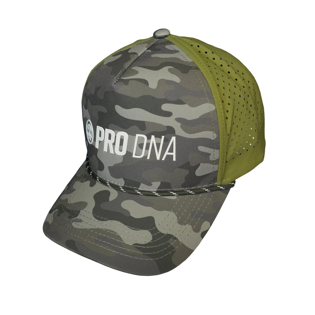 Pro DNA Weatherproof Snapback Hat - Green Camo