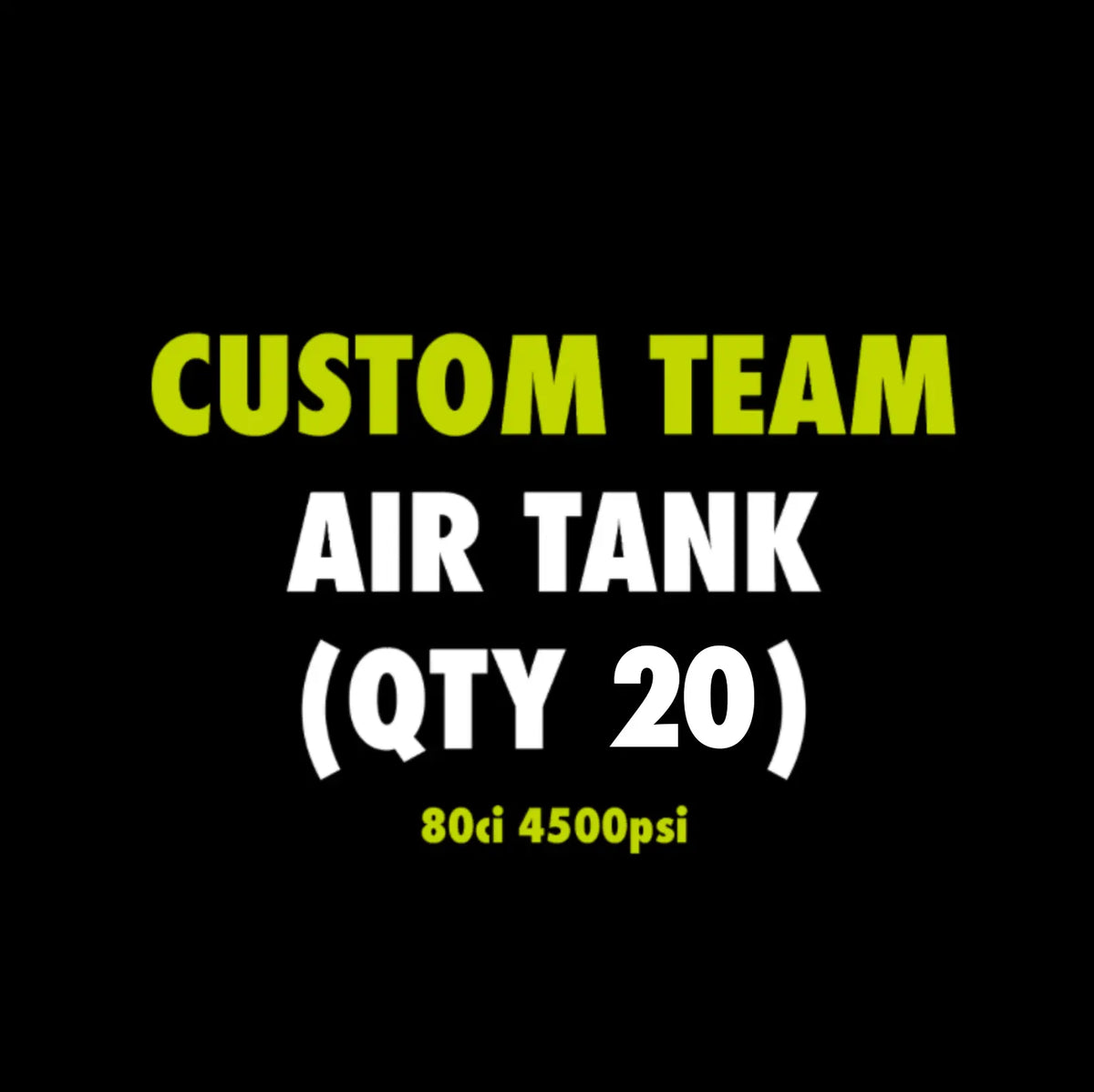 Custom Air Tank - 80ci / 4500 psi Infamous Paintball