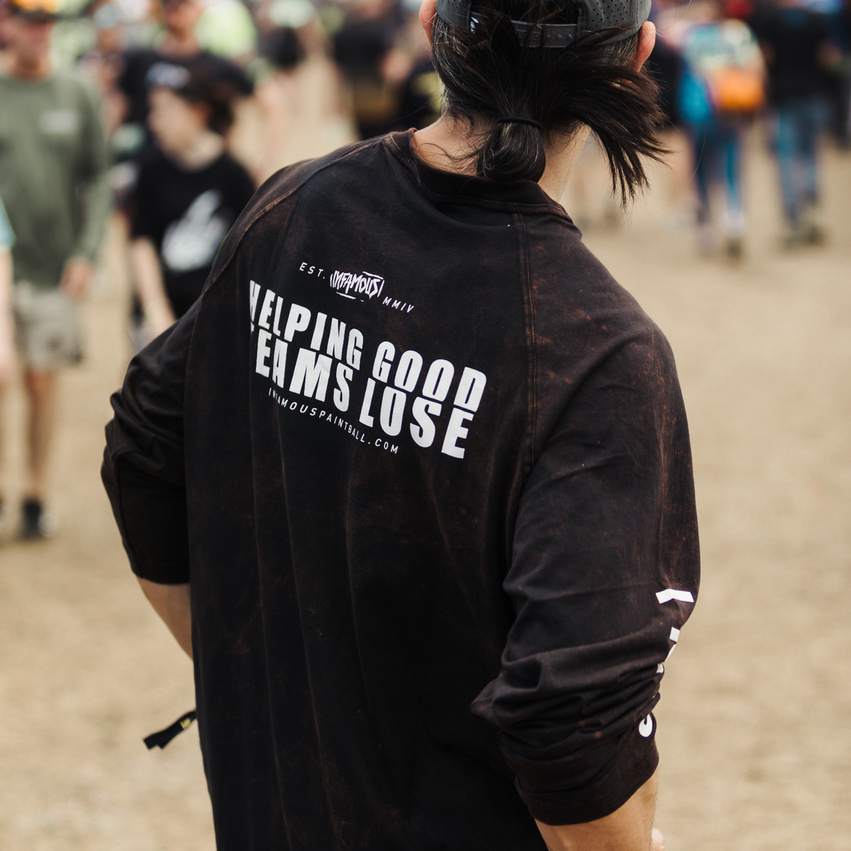 ACID WASH COTTON LONG SLEEVE - INFAMOUS HGTL