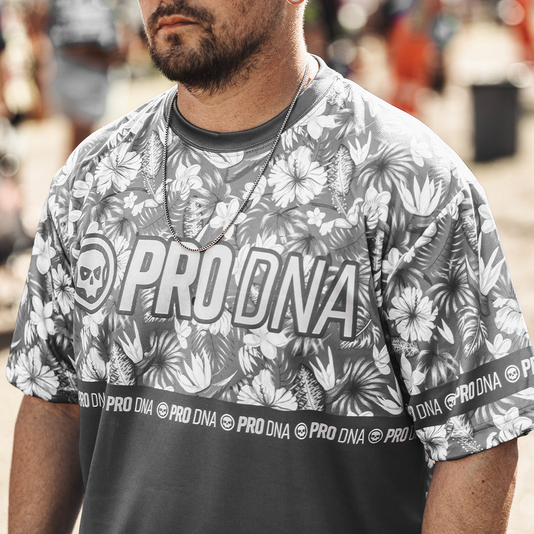 DryFit Tech T-Shirt - Tropical Pro DNA Grey