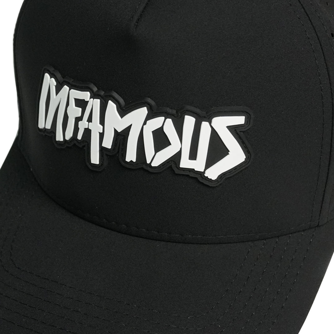 Infamous Weatherproof Snapback Hat - Black