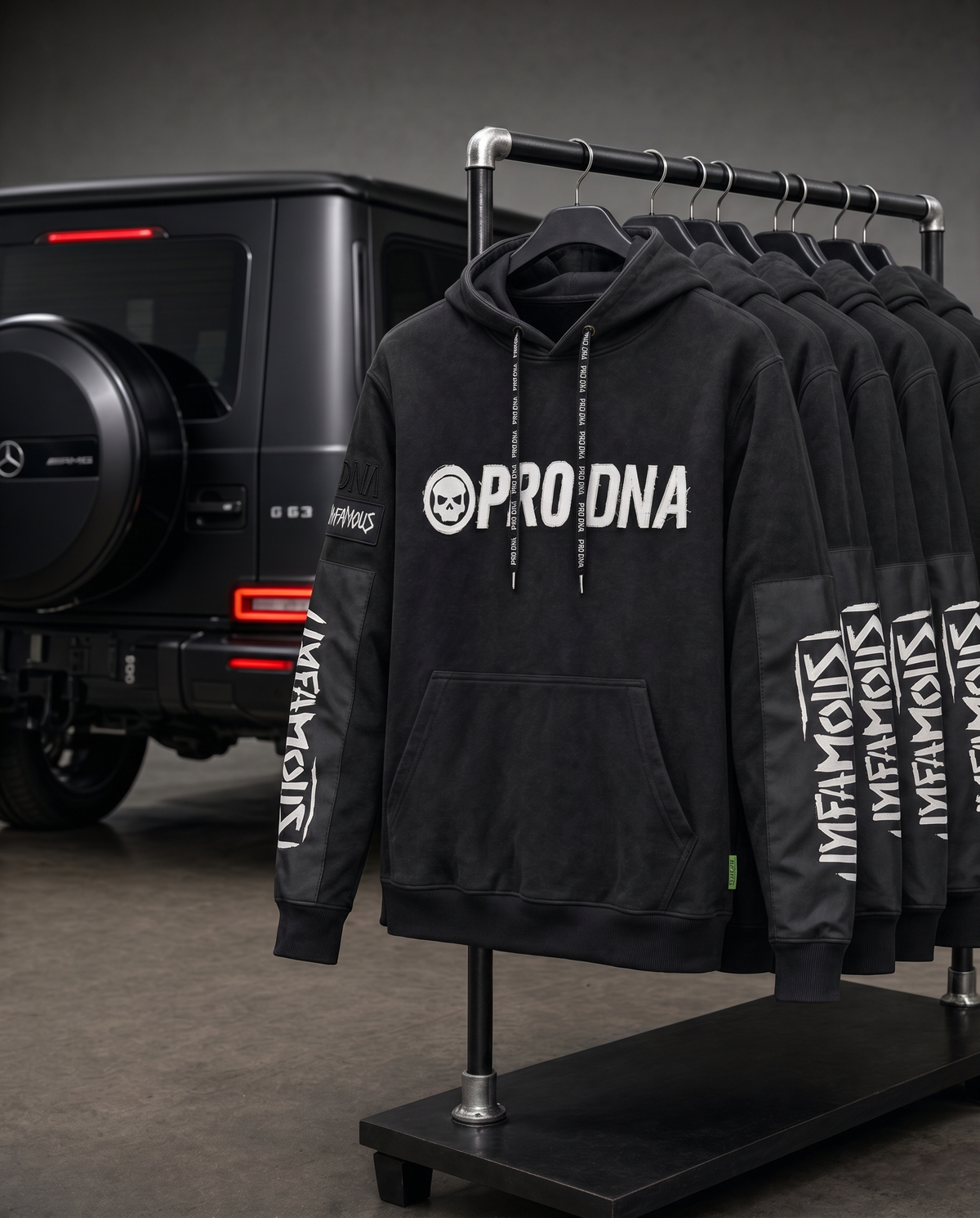 PRO DNA™ LUXURY PLAYING HOODIE - BLACK RAW
