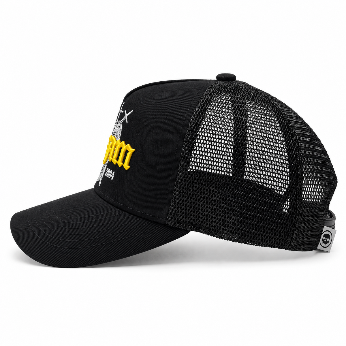 INFAMOUS™ Snapback Trucker Hat - Angel - Black/Gold