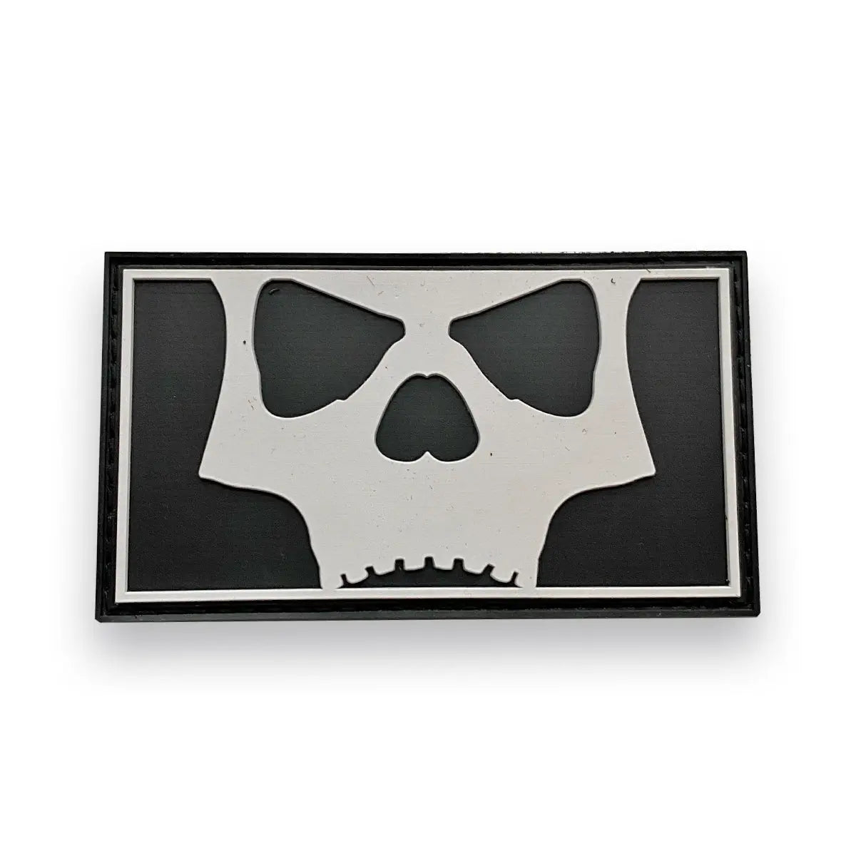 Icon Skull Full Patch - Black White Infamous Paintball