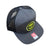 SKULL 7 Panel Adjustable Hat - GREY / VOLT Infamous Paintball