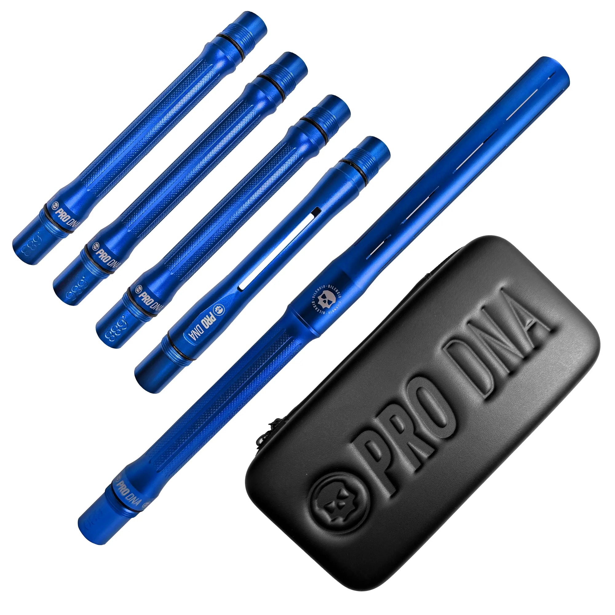 PRO DNA SILENCIO™ BARREL KIT - DUST BLUE - COCKER THREAD Infamous Paintball