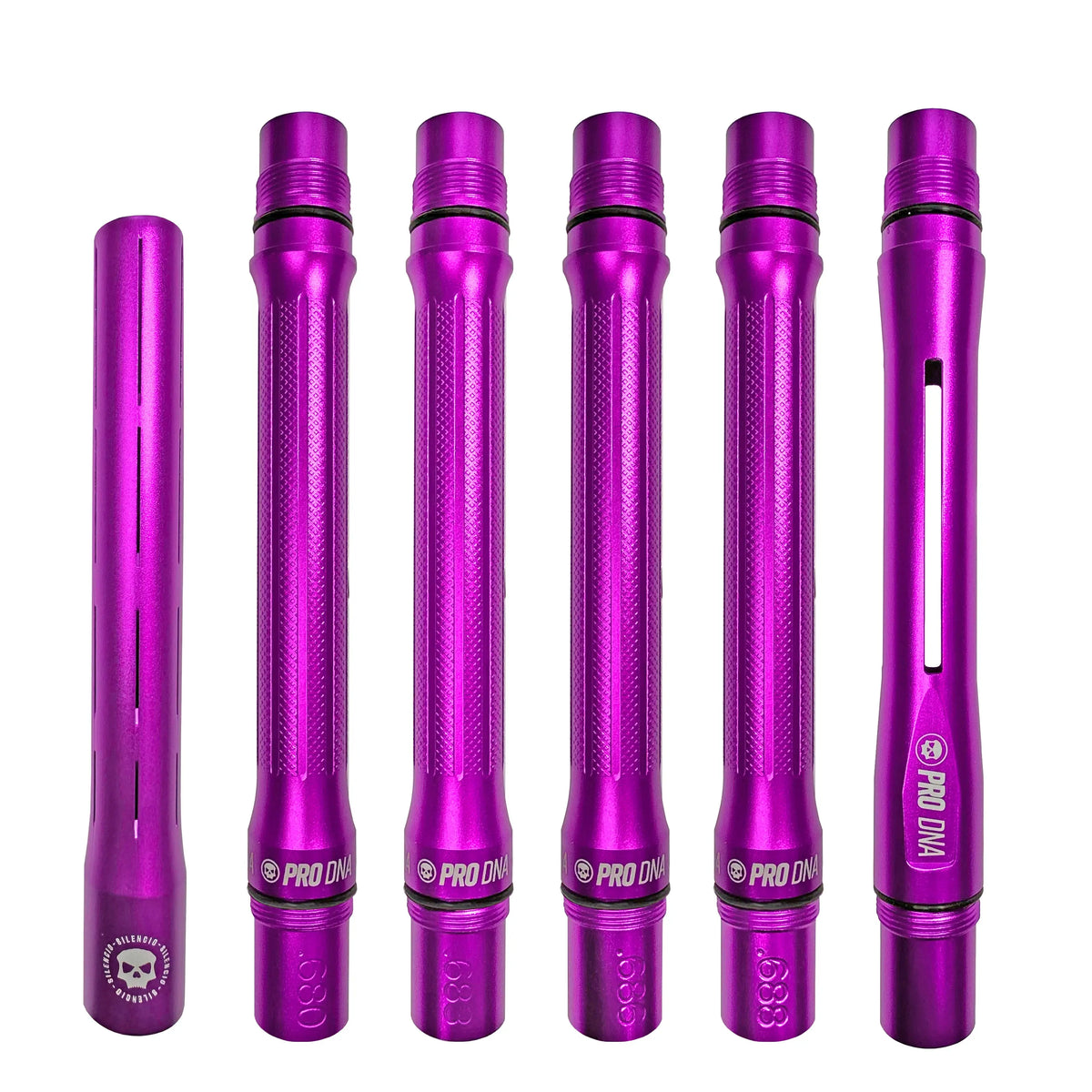 PRO DNA SILENCIO™ BARREL KIT - DUST PURPLE - COCKER THREAD Infamous Paintball