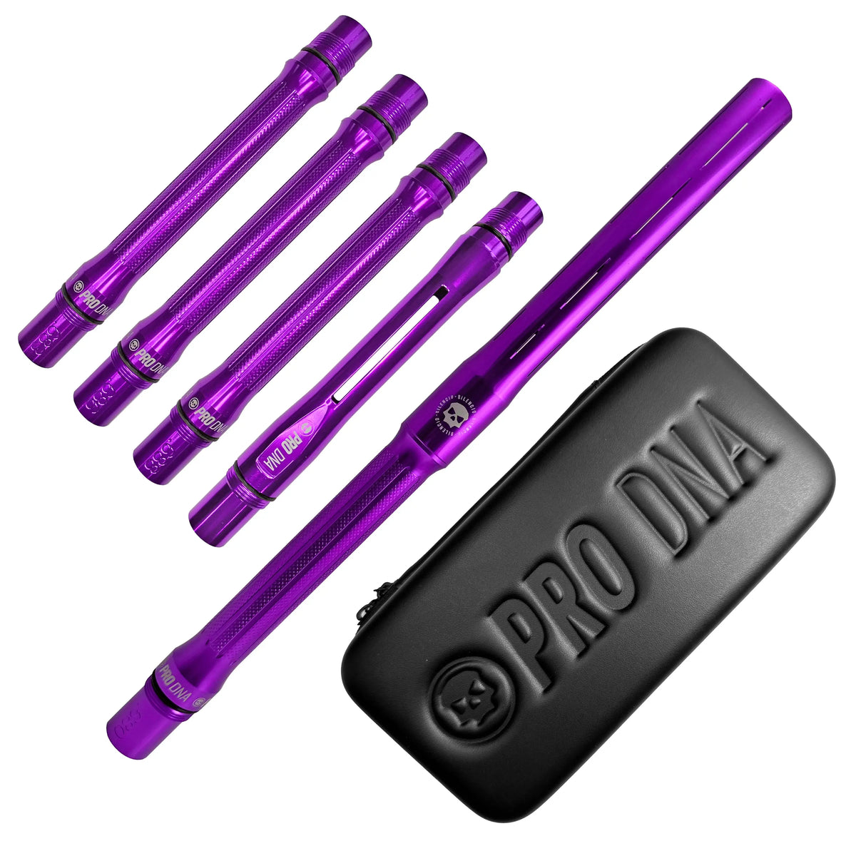 PRO DNA SILENCIO™ BARREL KIT - GLOSS PURPLE - COCKER THREAD Infamous Paintball