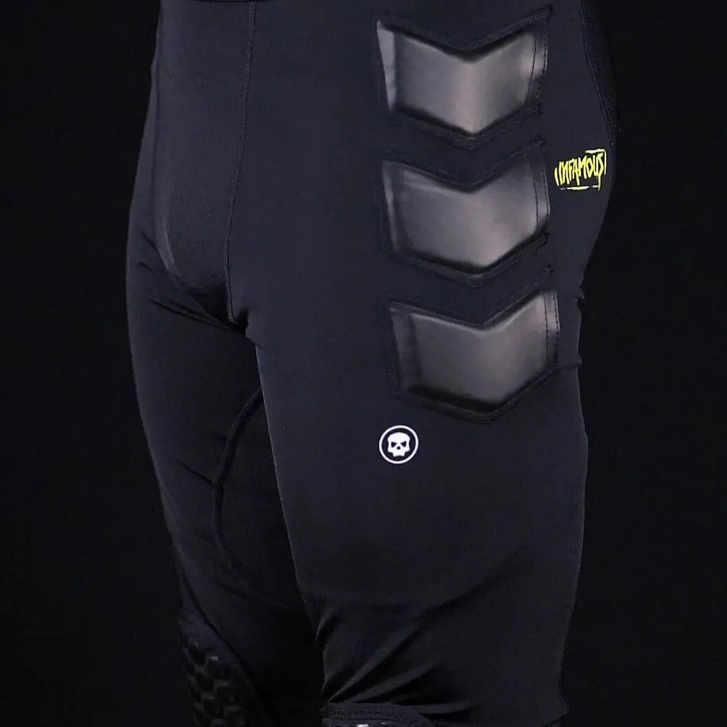 Infamous PRO DNA Slide Shorts With Knee Pads Infamous Paintball